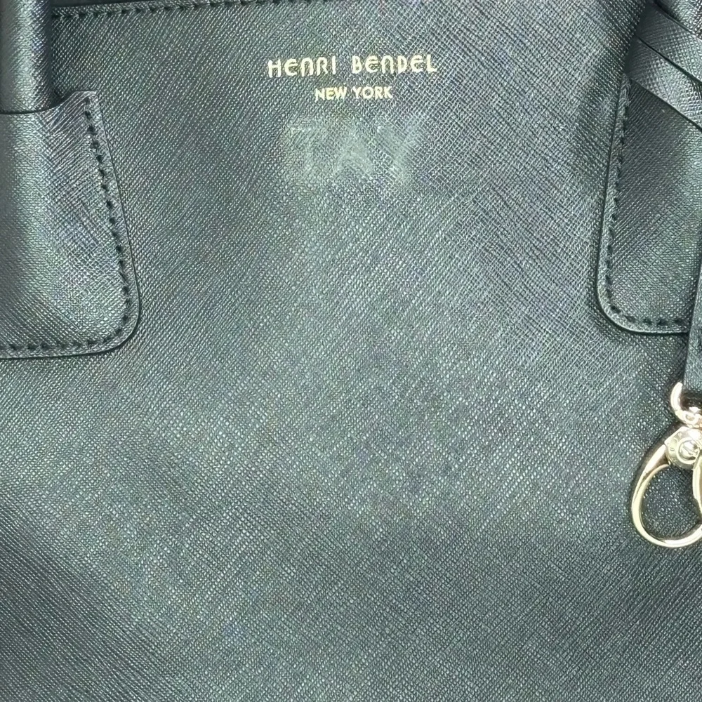 Henri Bendel Black Diaper Bag Tote w Changing Mat Large Travel Baby Bag